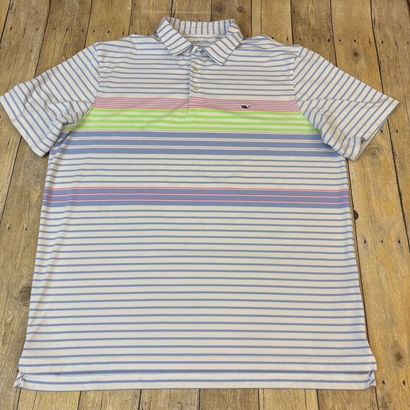 Vineyard Vines Performance On The Go Sankaty Polo Shirt XL - Picture 6 of 14